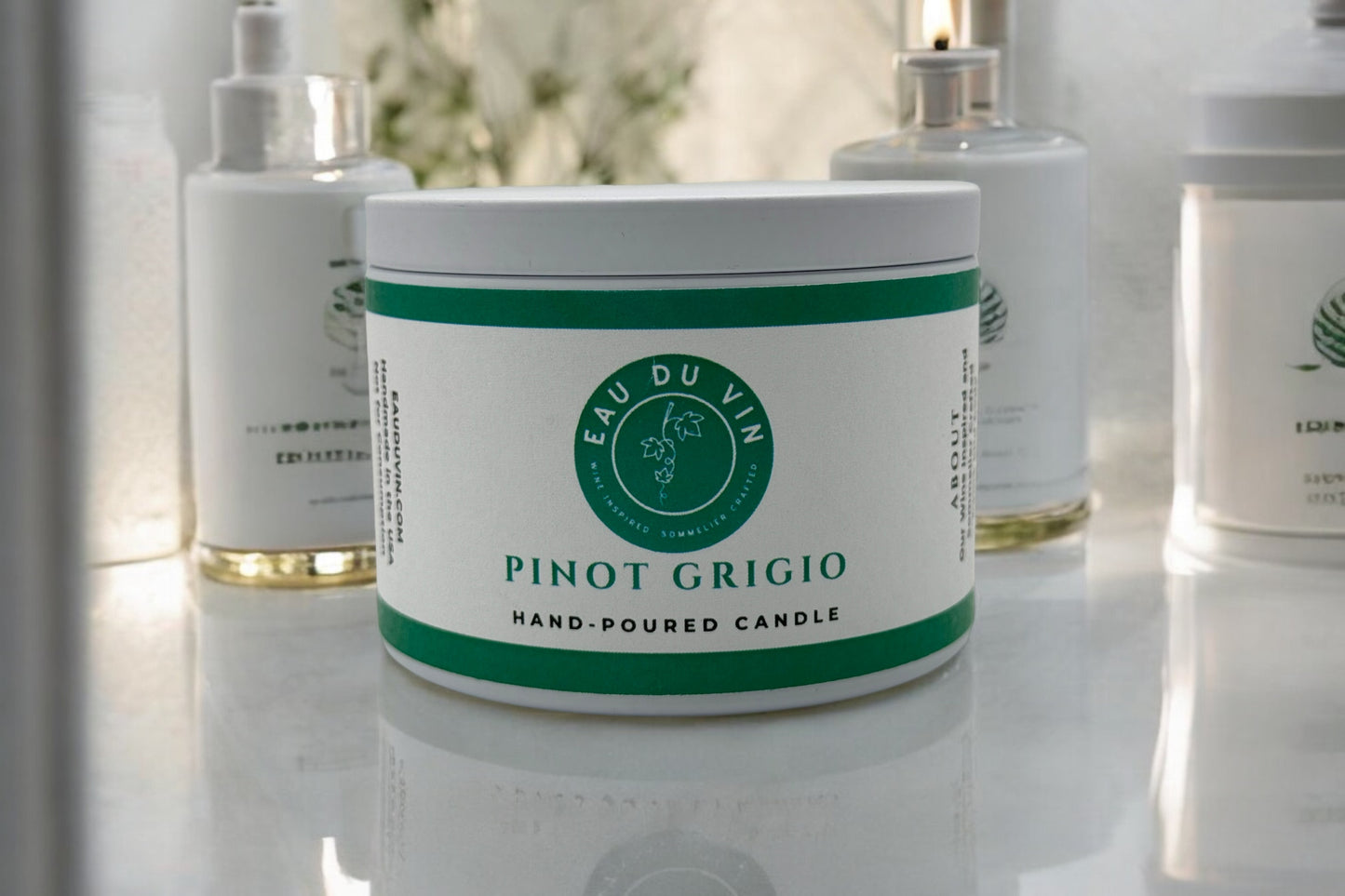 Pinot Grigio Hand Poured Soy Candle