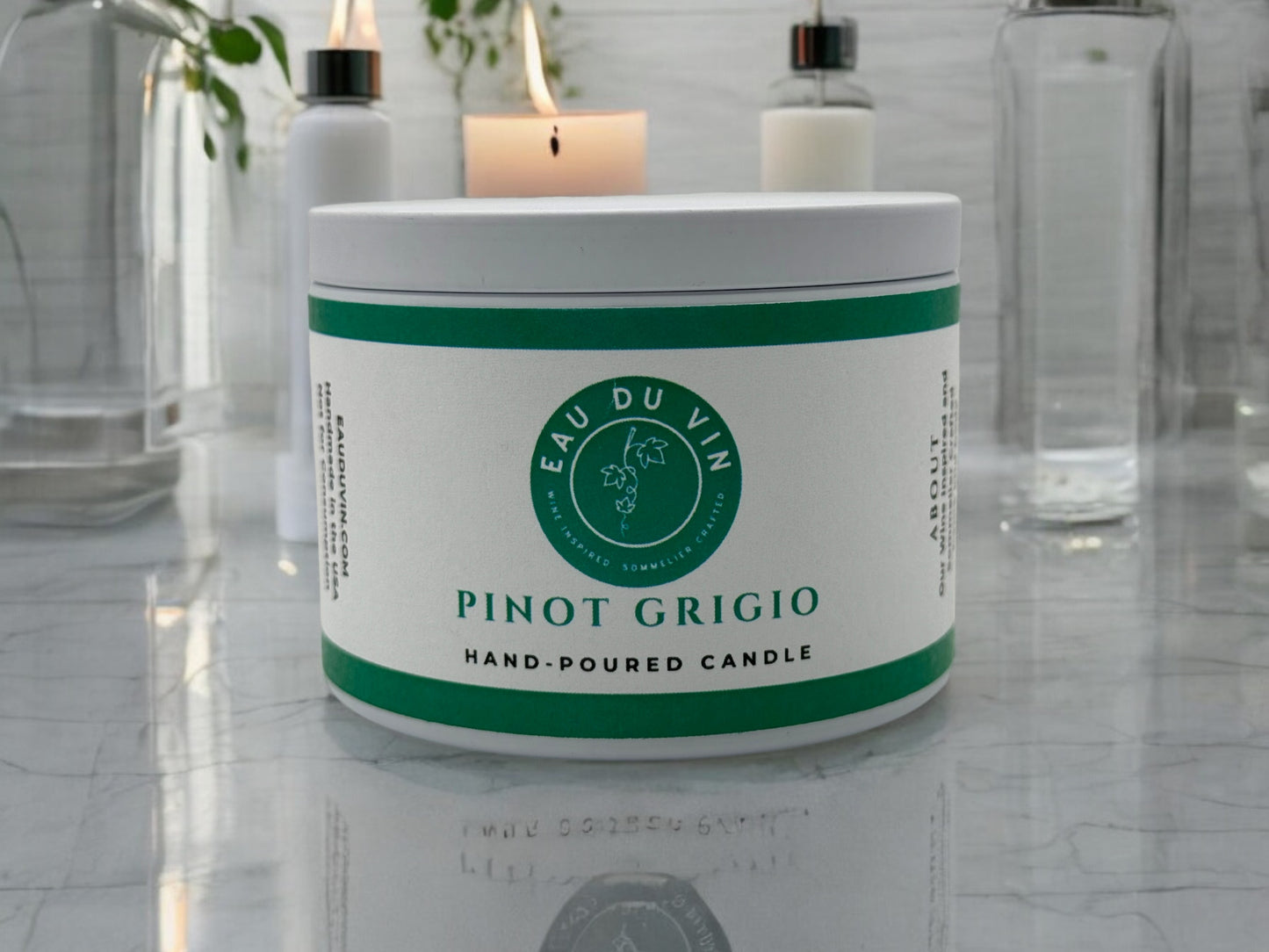 Pinot Grigio Hand Poured Soy Candle