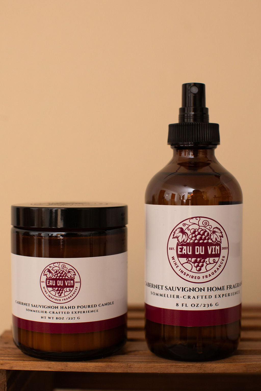 Cabernet Sauvignon Hand Poured Candle