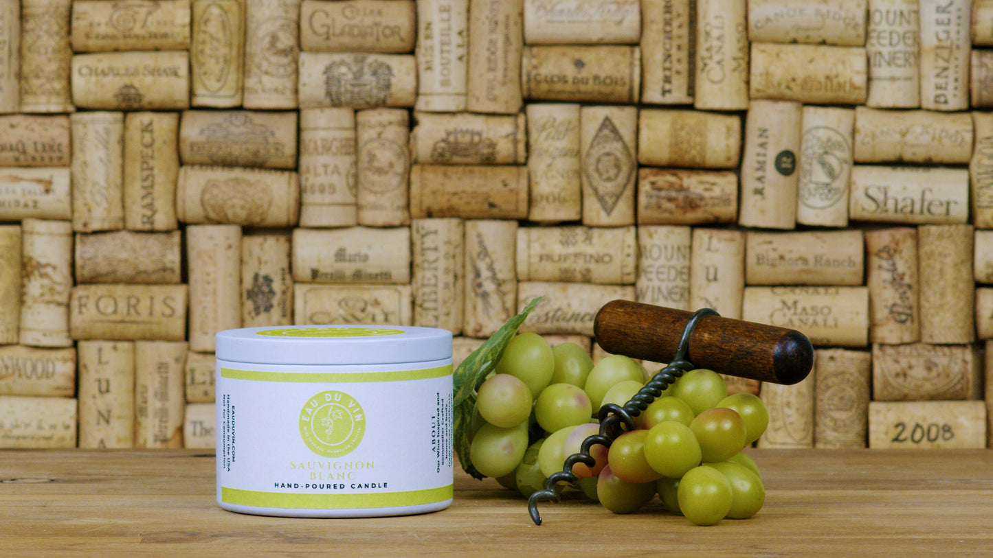 Sauvignon Blanc Organic Soy Candle